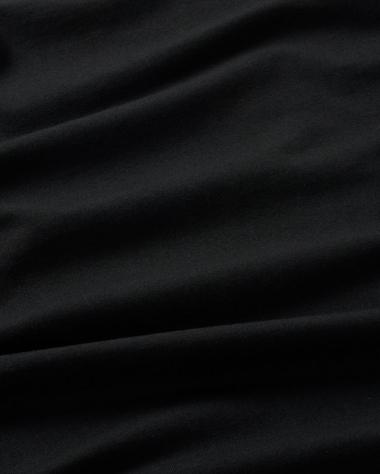 Camiseta negra wake up Ida sostenible - silueta6