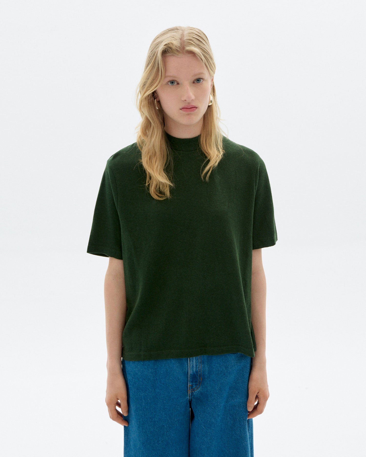 Camiseta verde hemp Aidin sostenible - 1