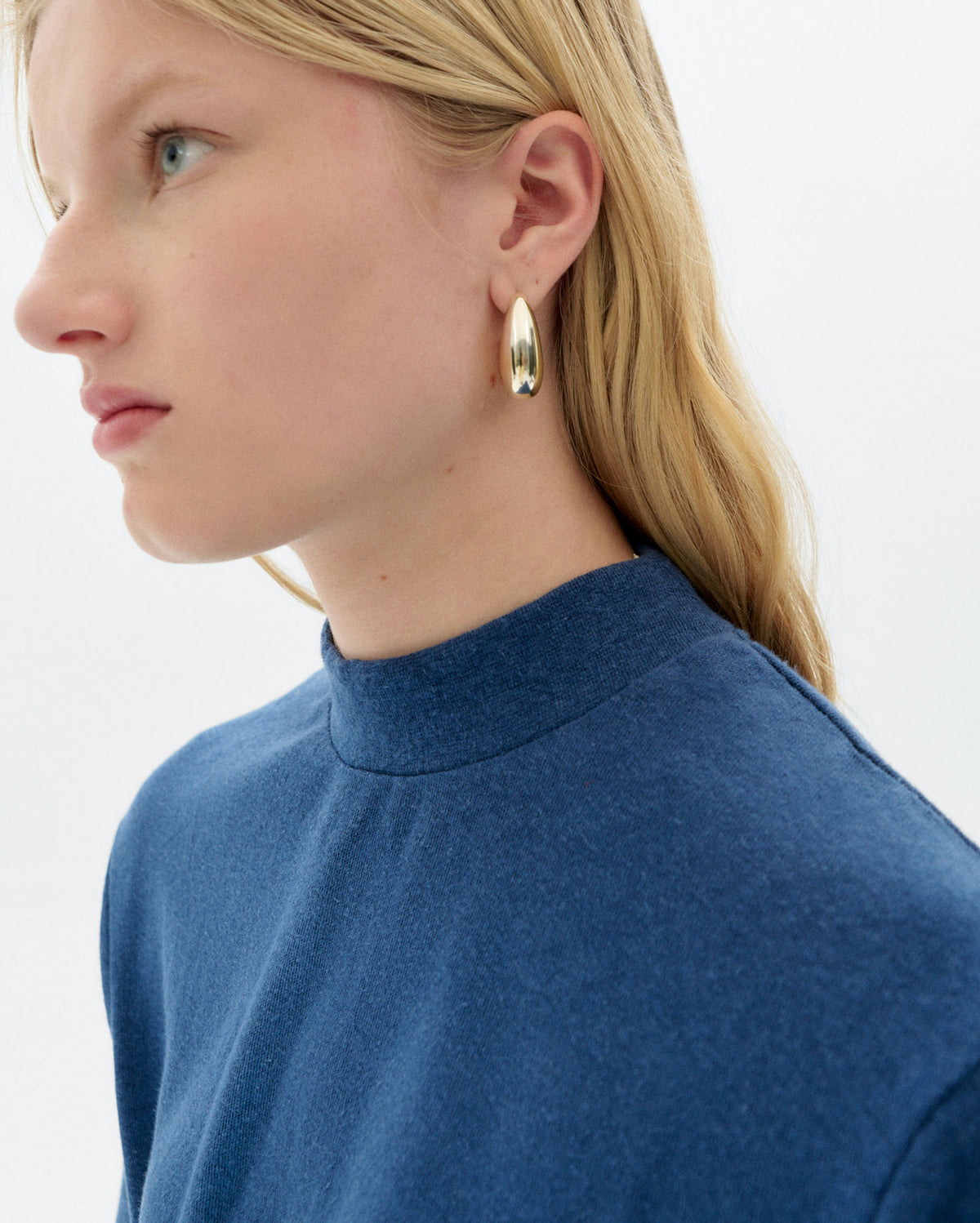 Camiseta azul hemp Aidin sostenible - 3