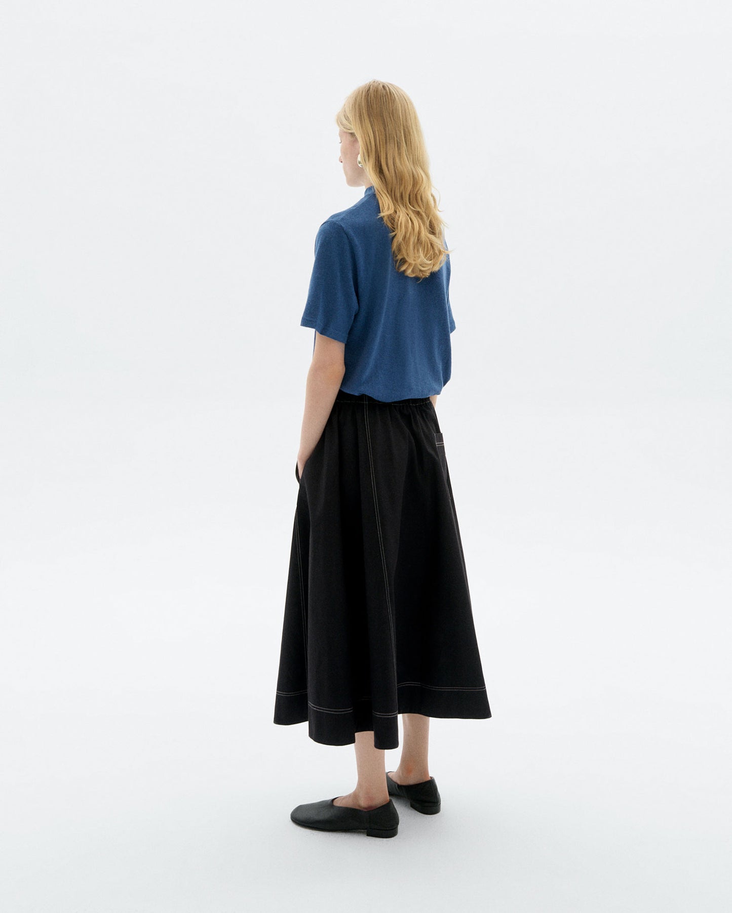 Camiseta azul hemp Aidin sostenible - 4