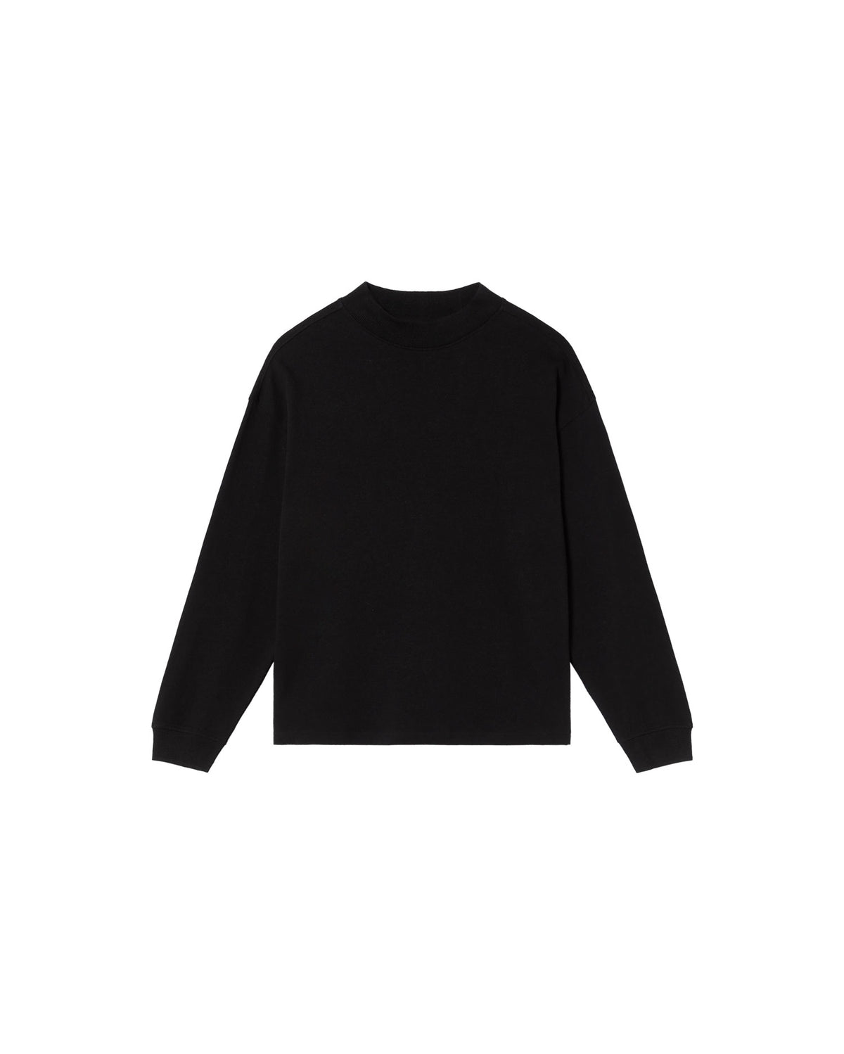 Camiseta gruesa negra hemp Freire sostenible - silueta 1