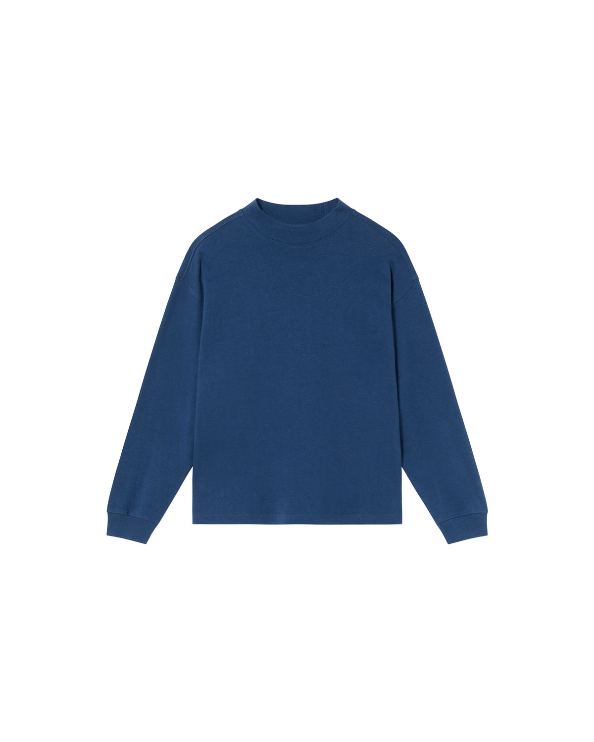 Camiseta gruesa azul hemp Freire sostenible - silueta 1