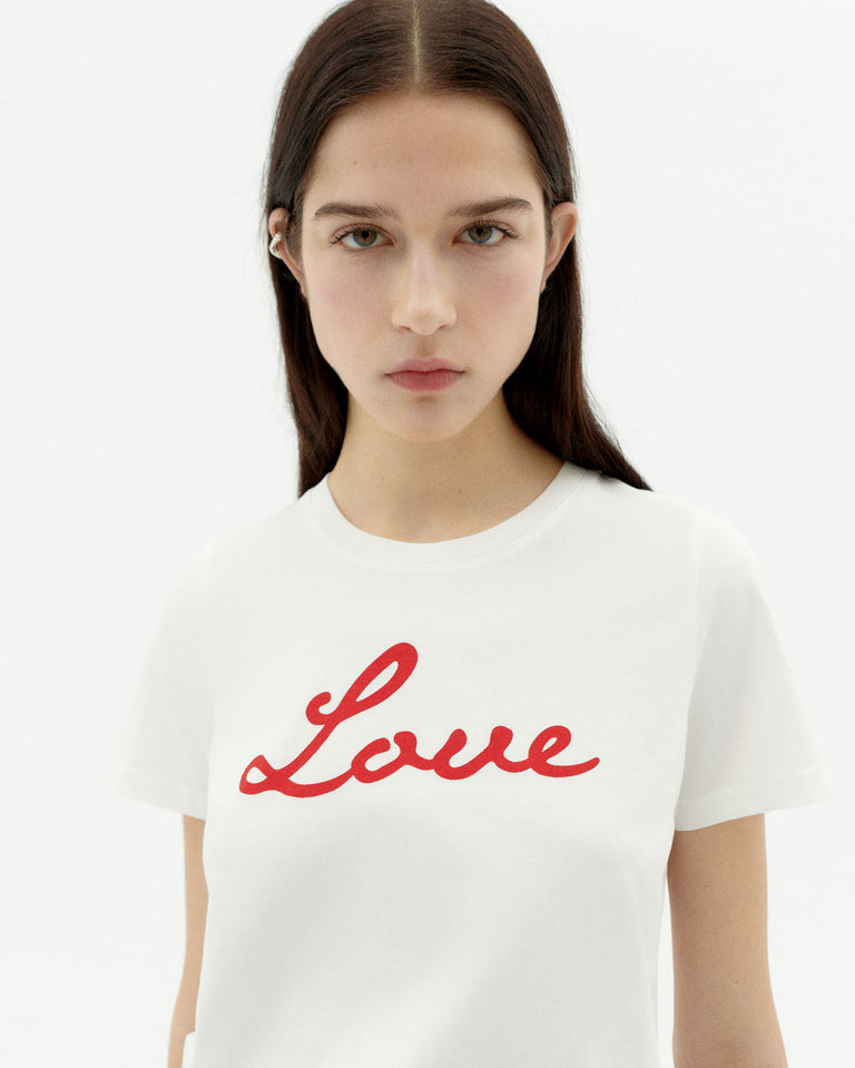 Camiseta blanca love Ida sostenible-3