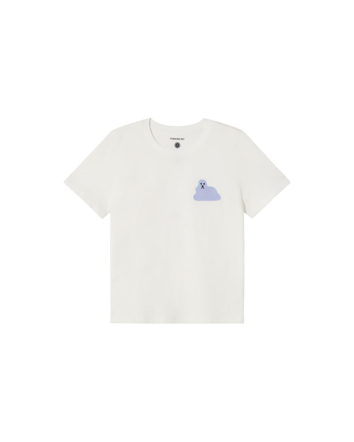 Camiseta blanca bluedog Ida sostenible - silueta 1