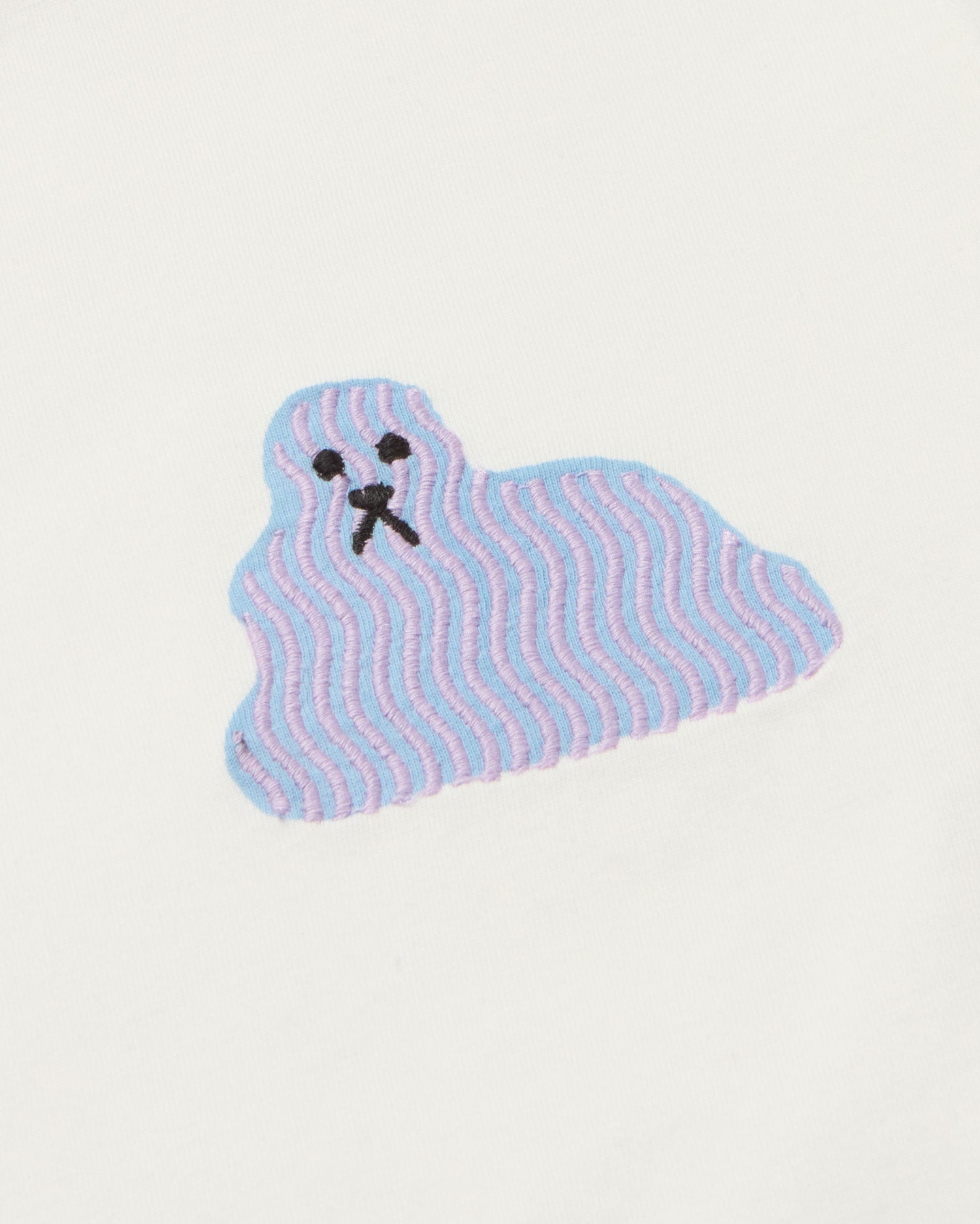 Camiseta blanca bluedog Ida sostenible - silueta 3