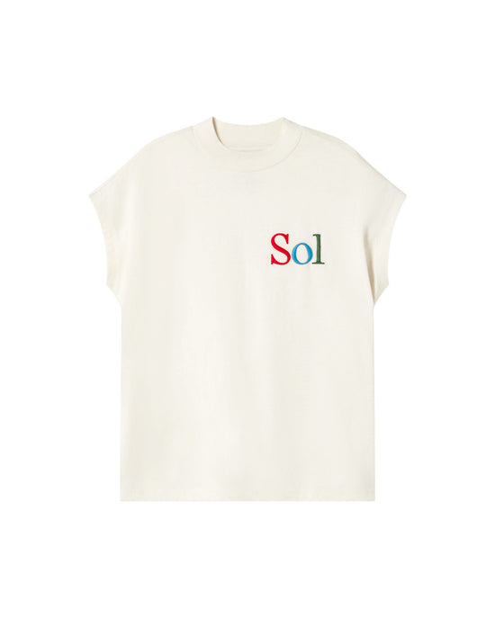 Camiseta blanca sol type Volta sostenible - silueta 1
