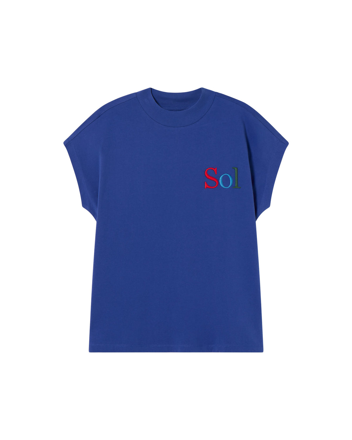 Camiseta azul sol type Volta sostenible - silueta 1