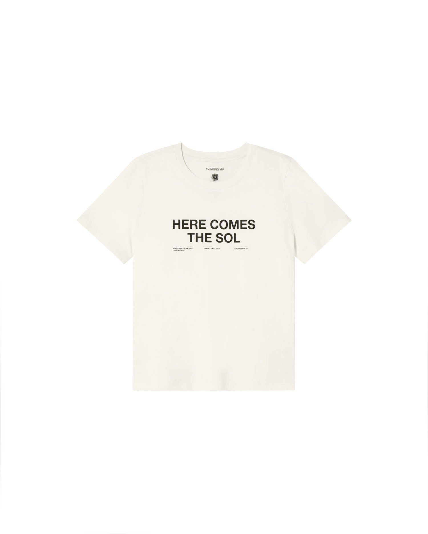 Camiseta blanca classic sol Ida sostenible - silueta 1