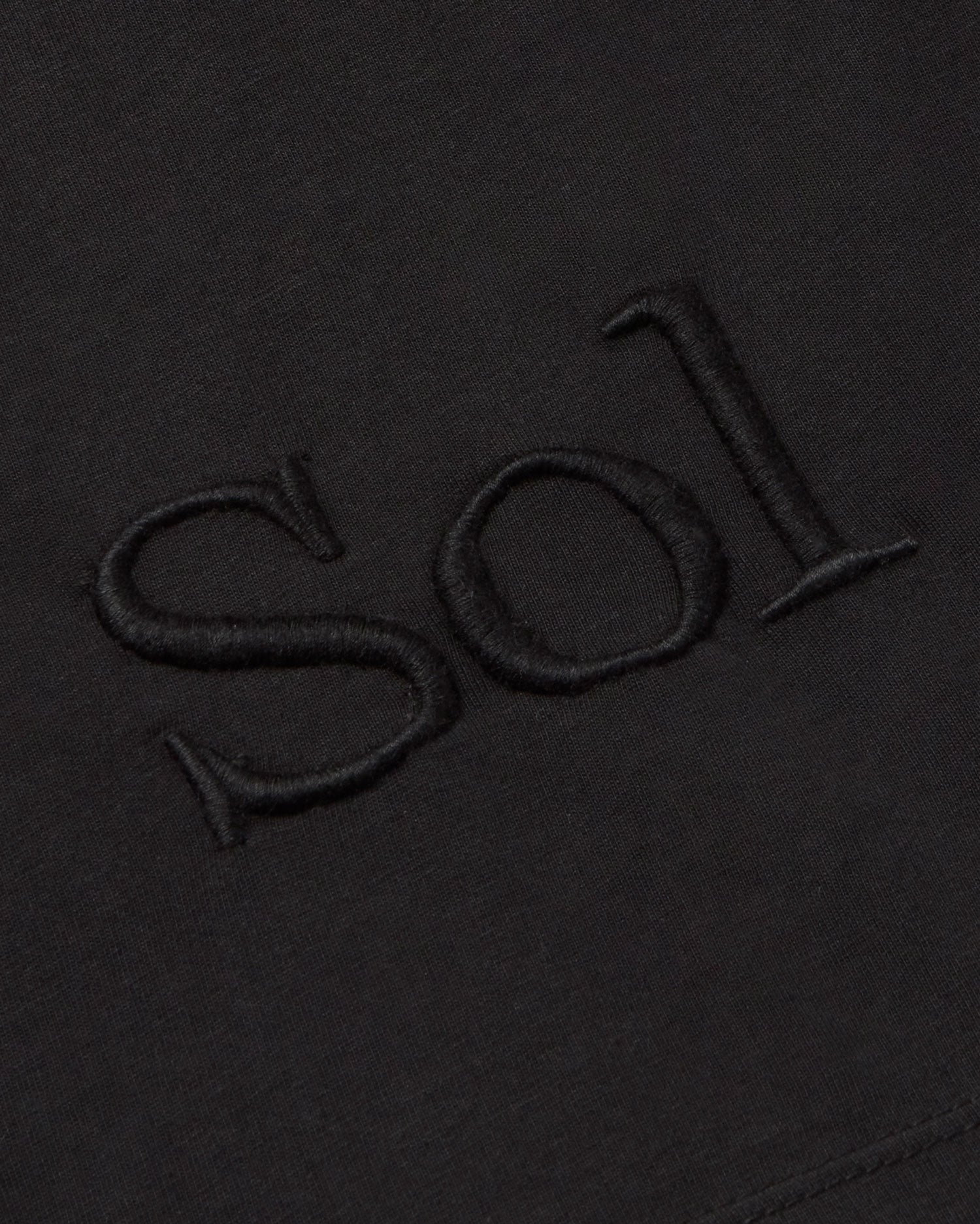 Camiseta negra sol type Ida sostenible - silueta 3