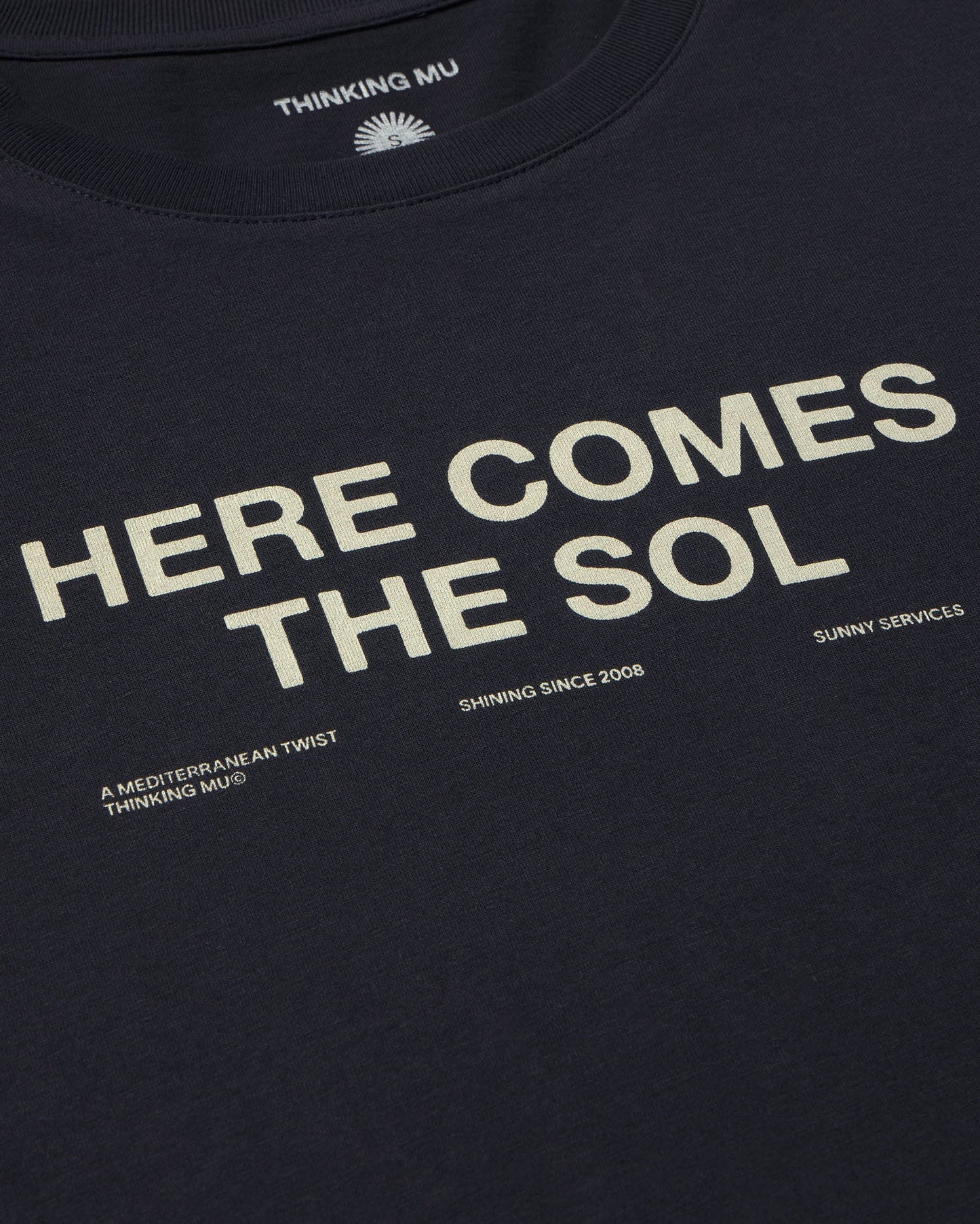 Camiseta navy classic sol Ida sostenible - silueta 3