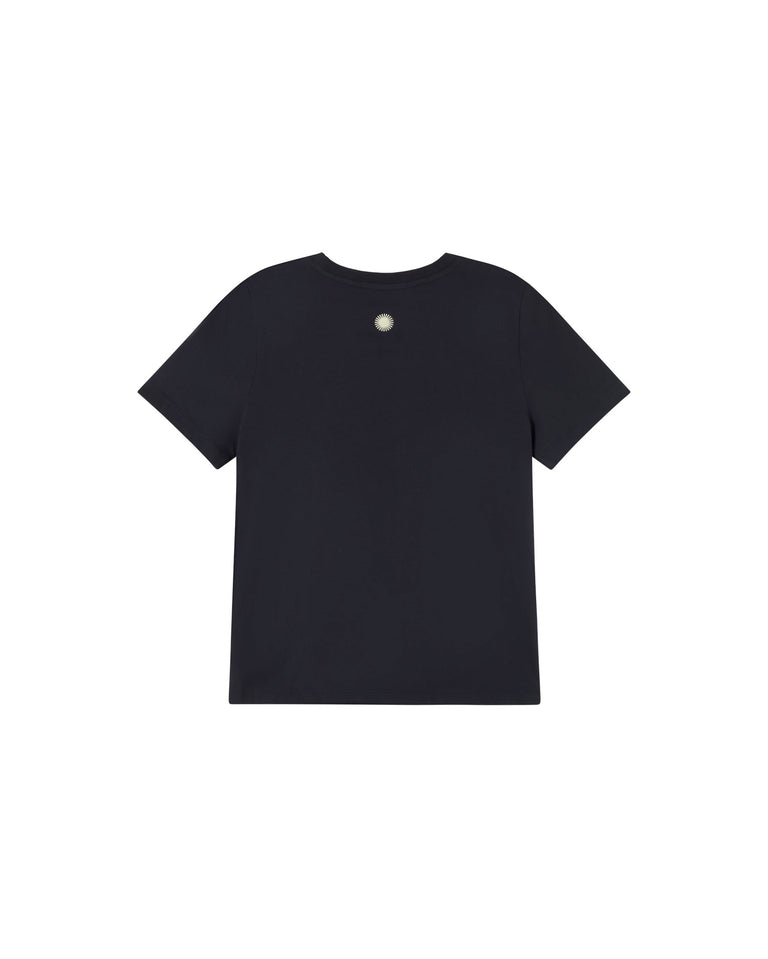 Camiseta navy classic sol Ida sostenible-silueta-2