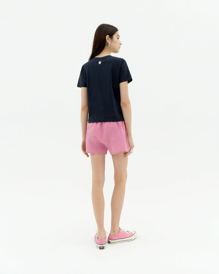 Camiseta navy classic sol Ida sostenible-4