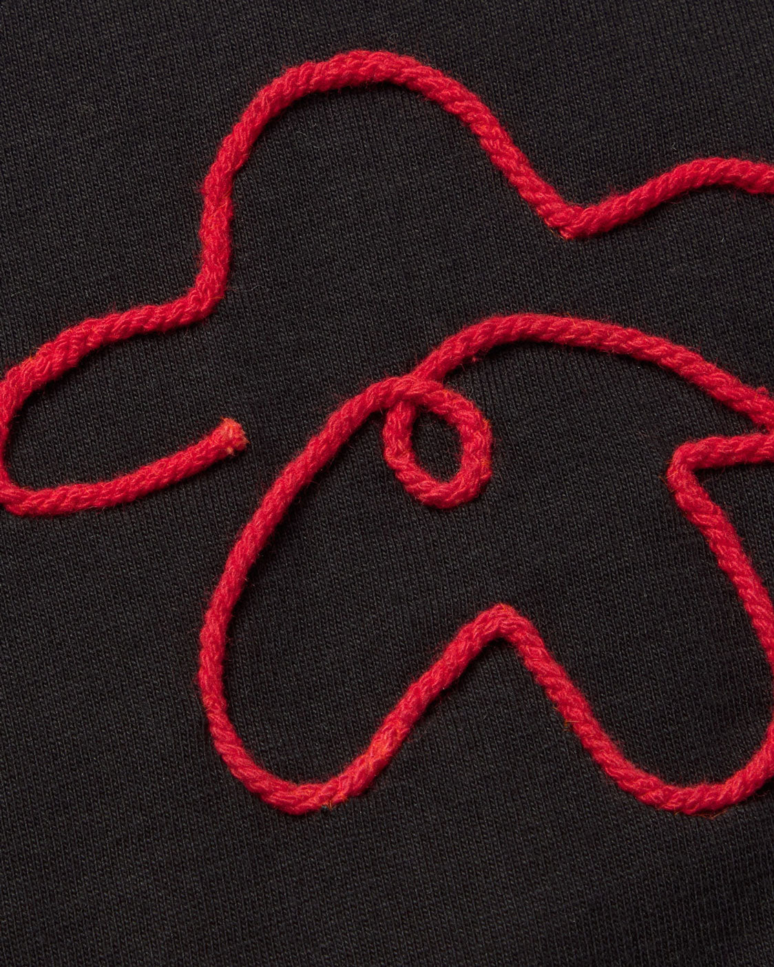 Camiseta bordada a mano flower Volta sostenible silueta - 2