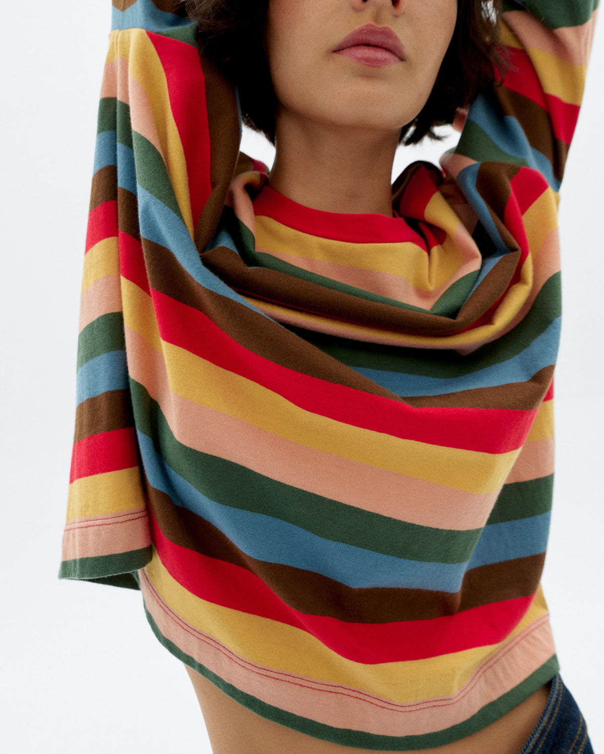 Camiseta manga larga rayas Emily sostenible - 3