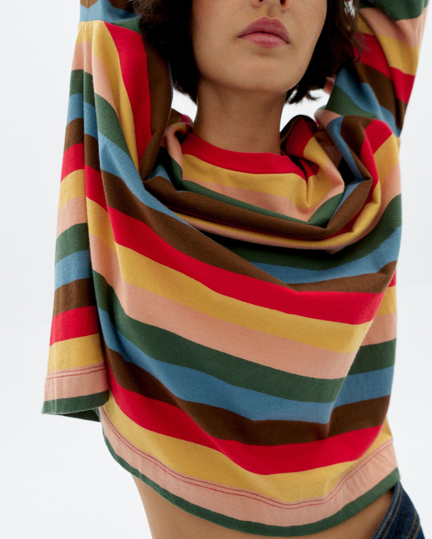 Camiseta manga larga rayas Emily sostenible - 3