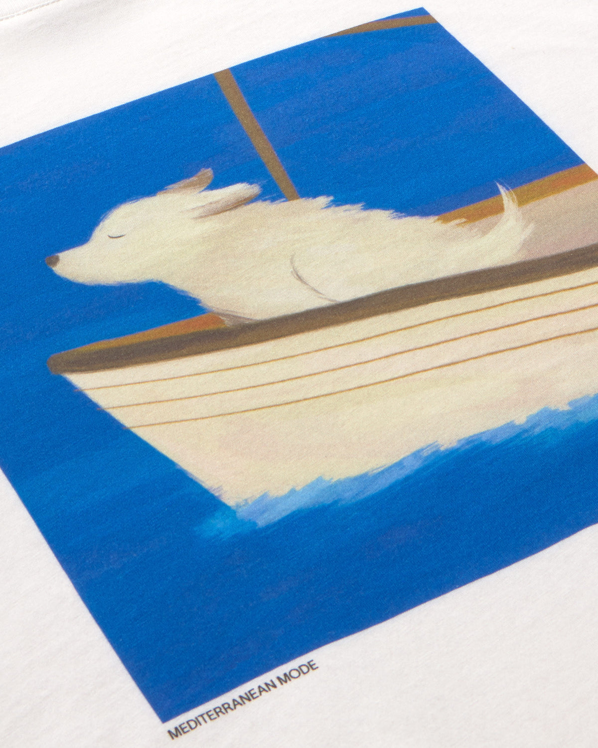 Camiseta blanca sailor dog Lucia sostenible - silueta 2