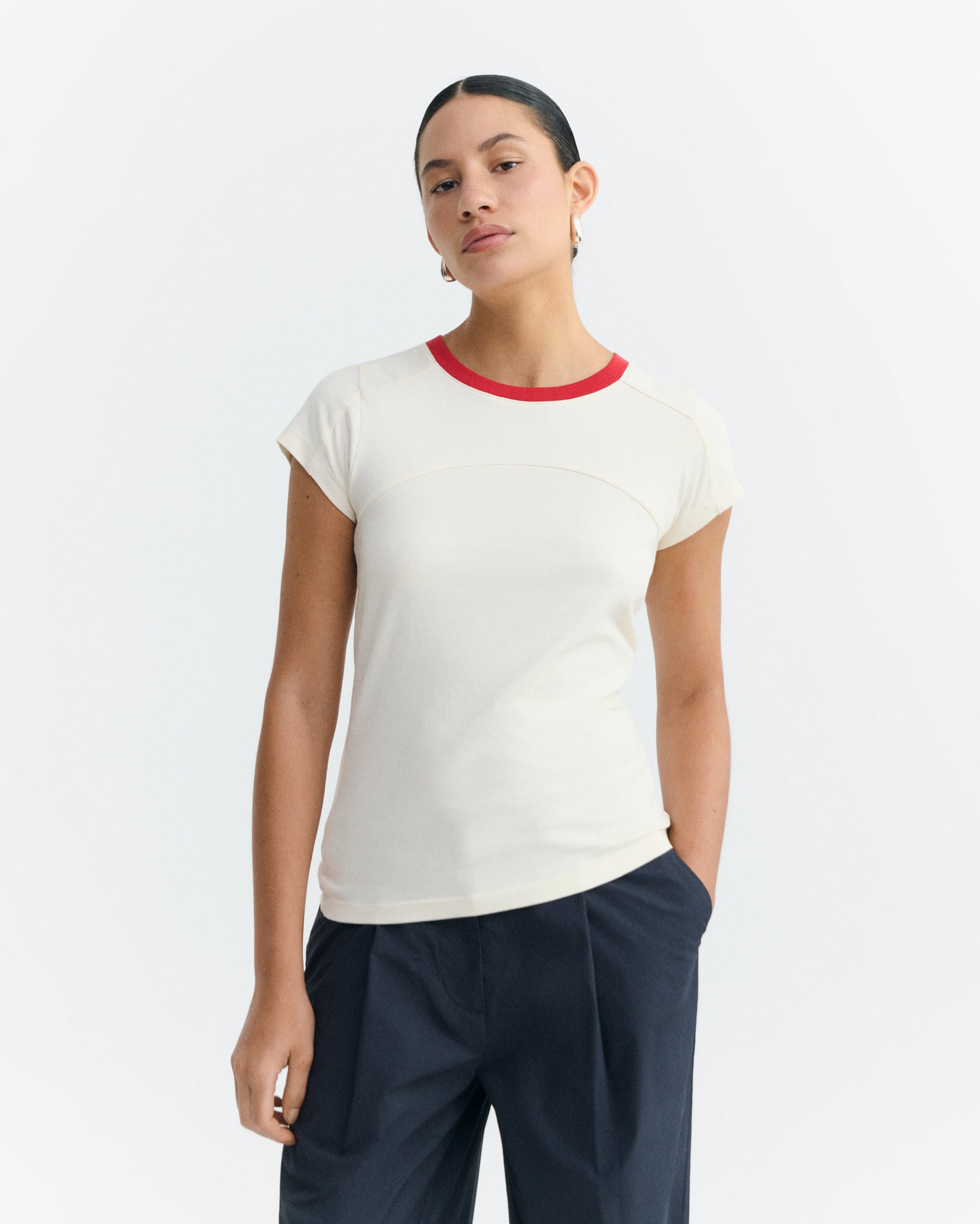 Camiseta slim cruda Selma sostenible - 2