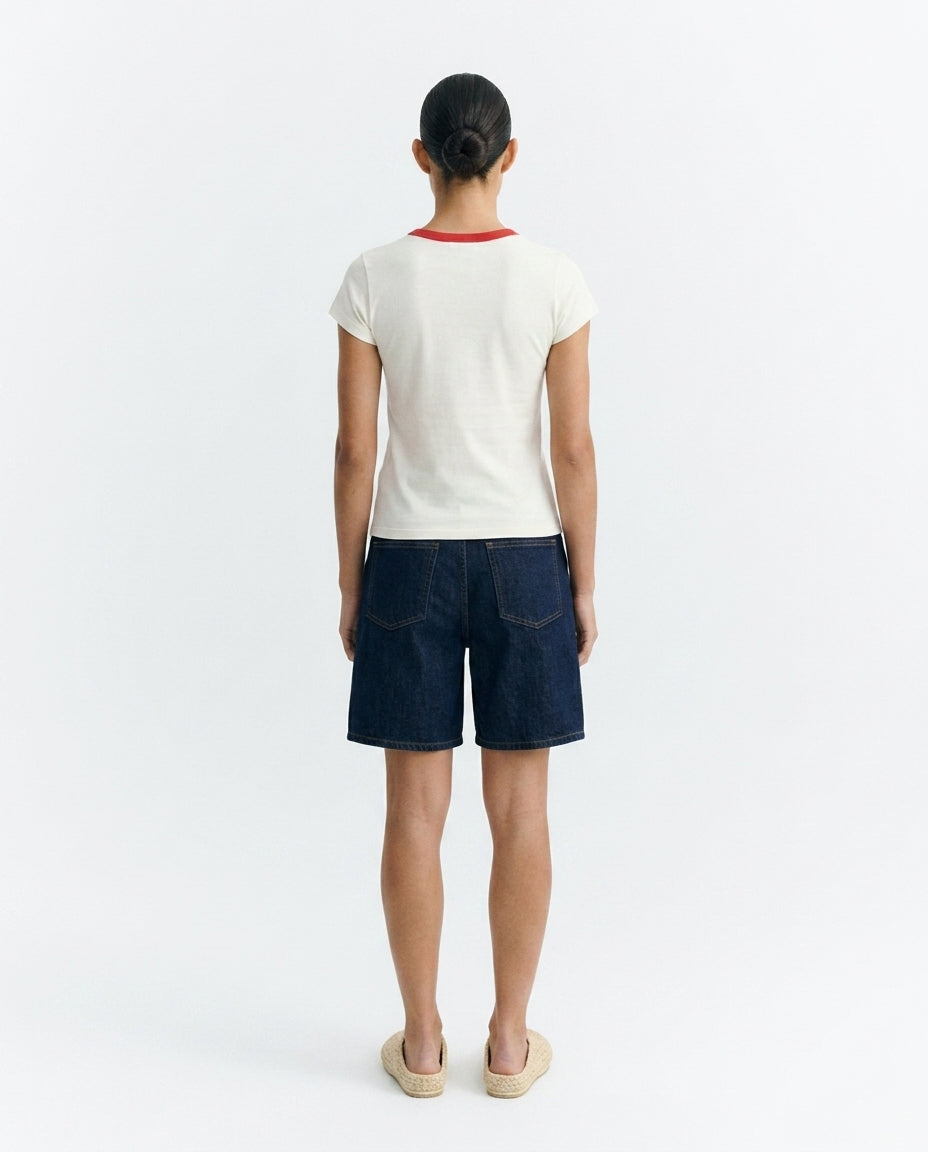 Selma slim raw t-shirt