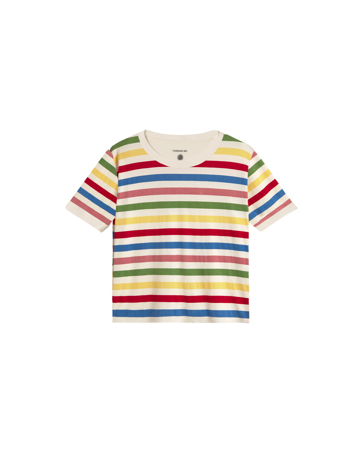 Camiseta rayas multicolor Zowie R sostenible silueta - 1