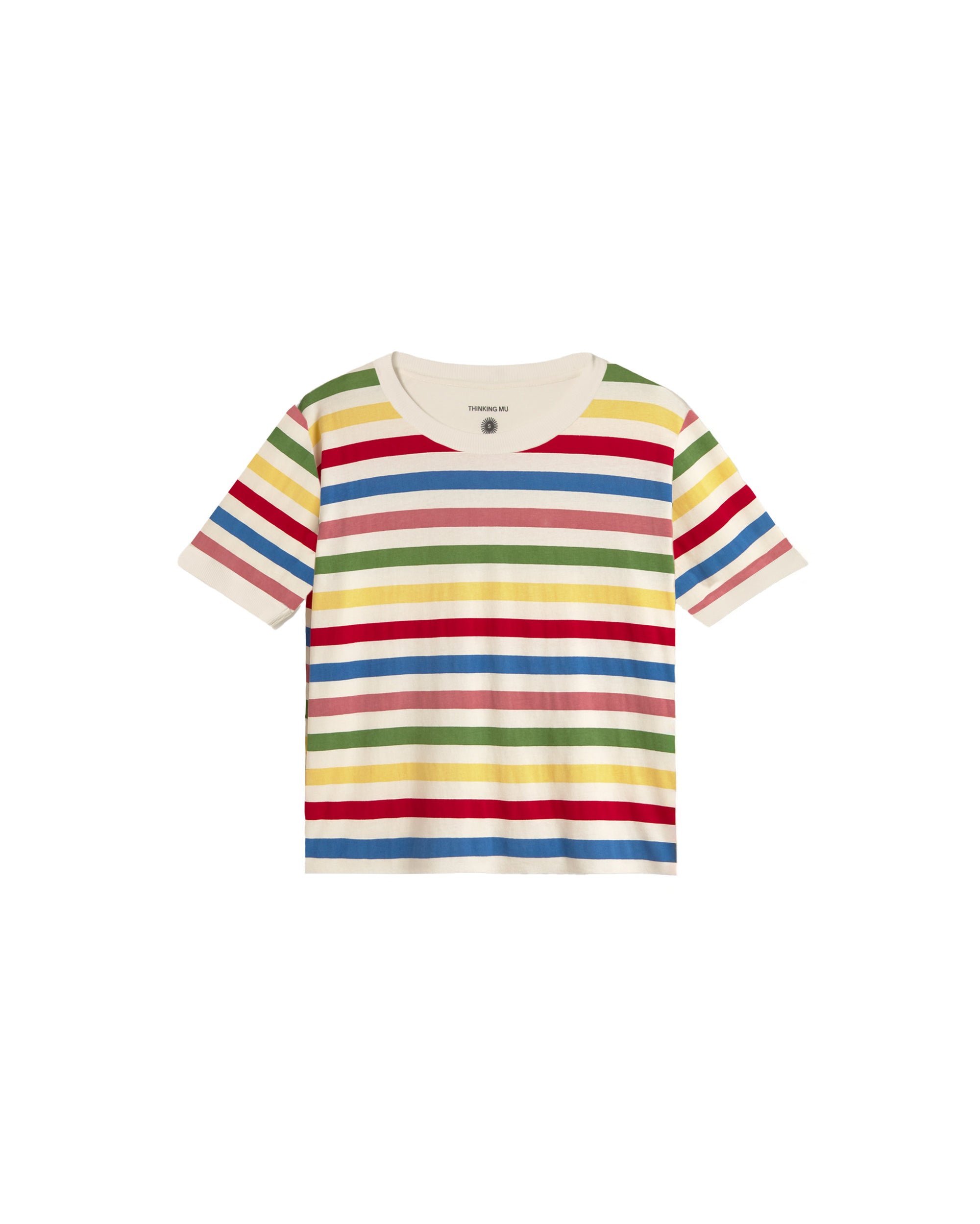 Camiseta rayas multicolor Zowie R sostenible silueta - 1