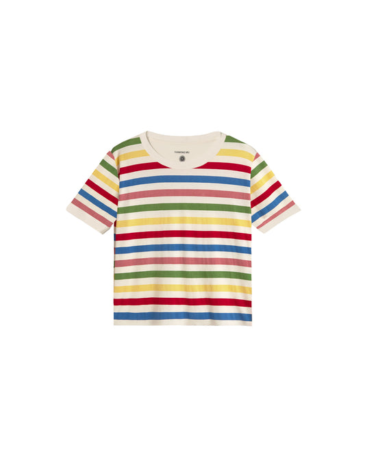 Camiseta rayas multicolor Zowie R sostenible silueta - 1