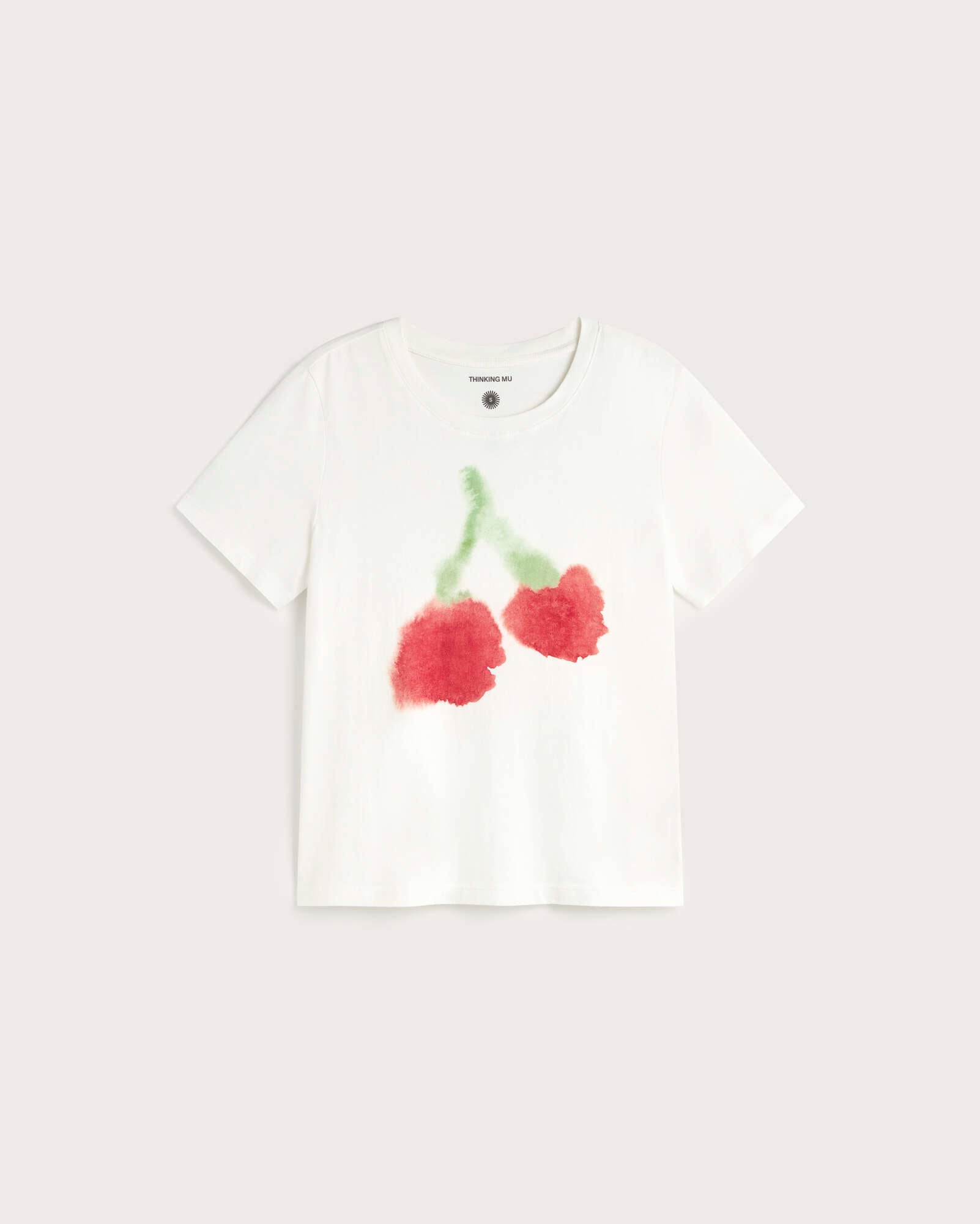 Camiseta blurry cherry Ida sostenible silueta - 1