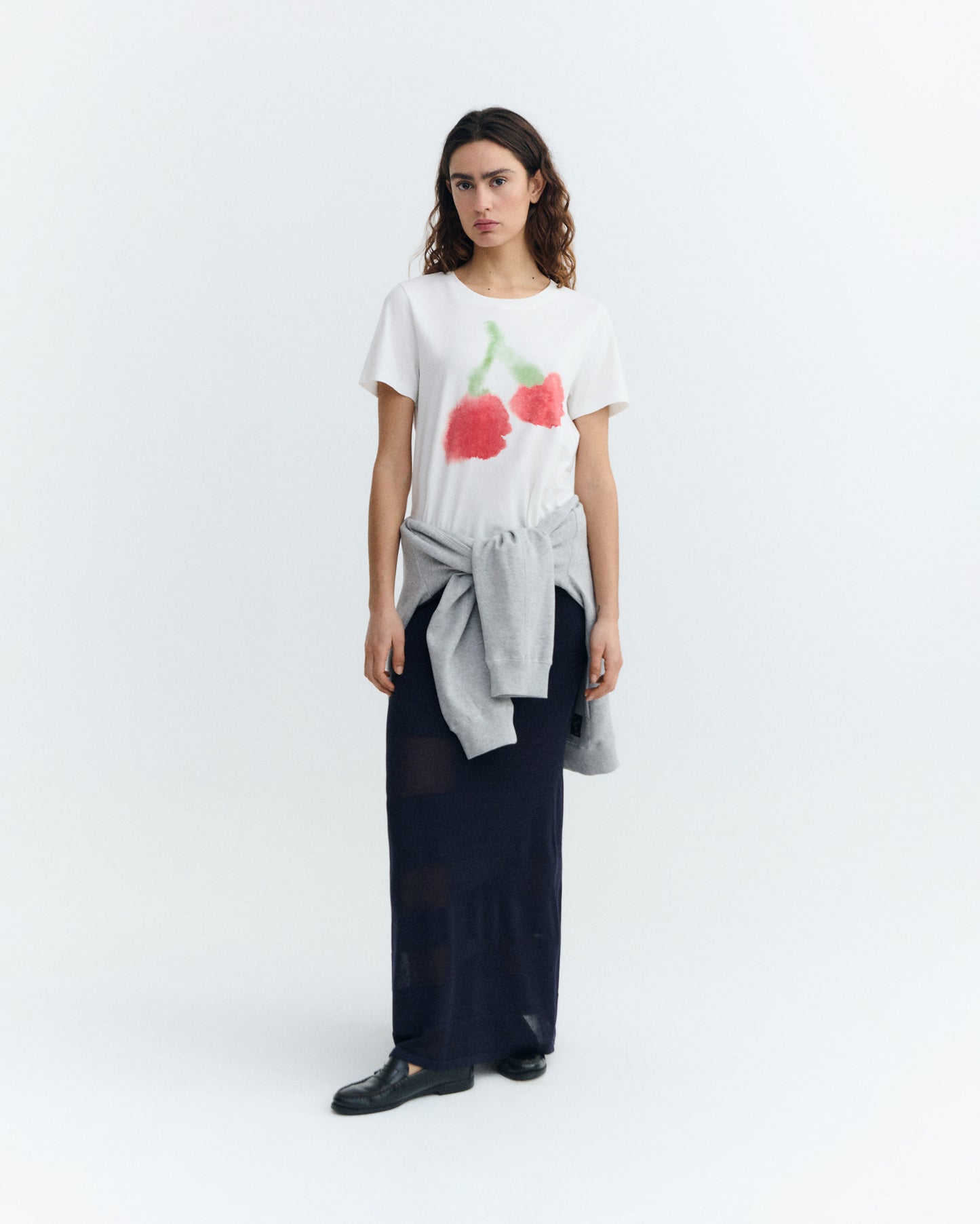 Camiseta blurry cherry Ida sostenible - 1