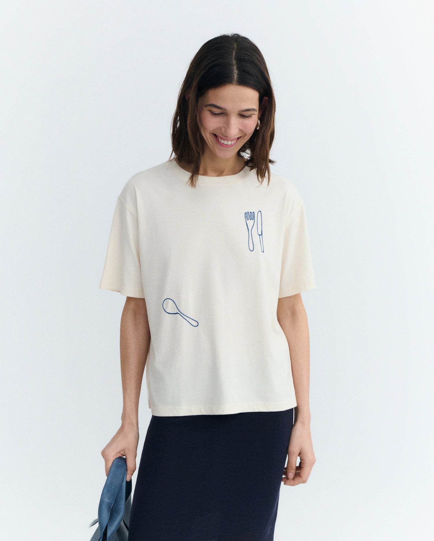 Camiseta bordado a mano coberts Lucia sostenible - 2