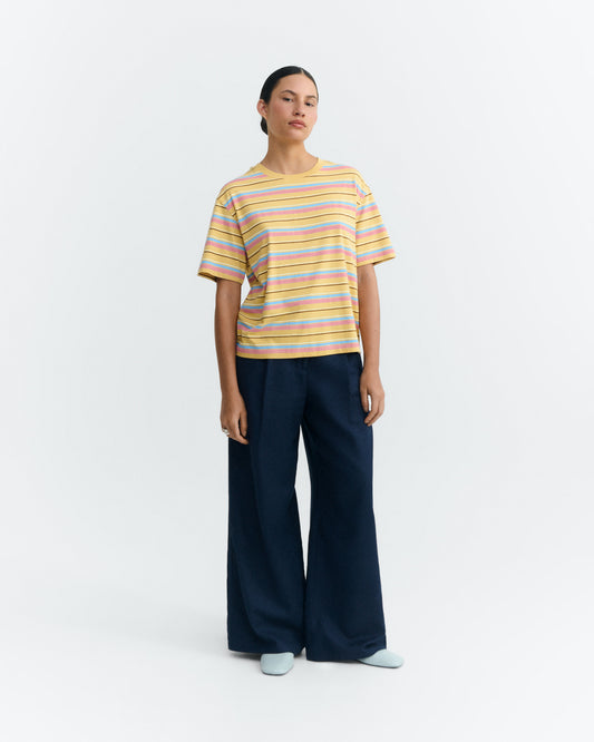 Camiseta rayas multicolor Lucia sostenible - 1
