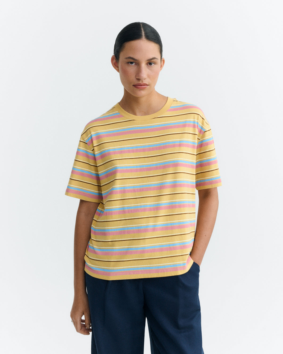 Camiseta rayas multicolor Lucia sostenible - 2