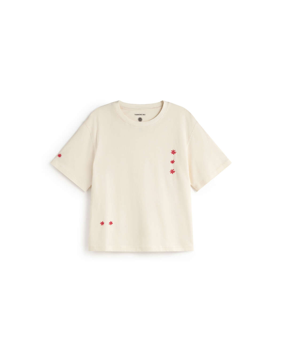 Camiseta bordada a mano sole mio Lucia sostenible silueta - 2