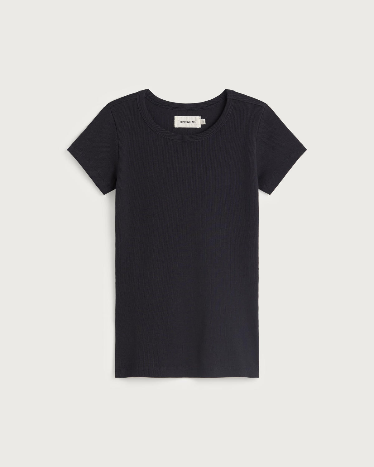 Camiseta slim azul Mirna-R sostenible silueta - 1