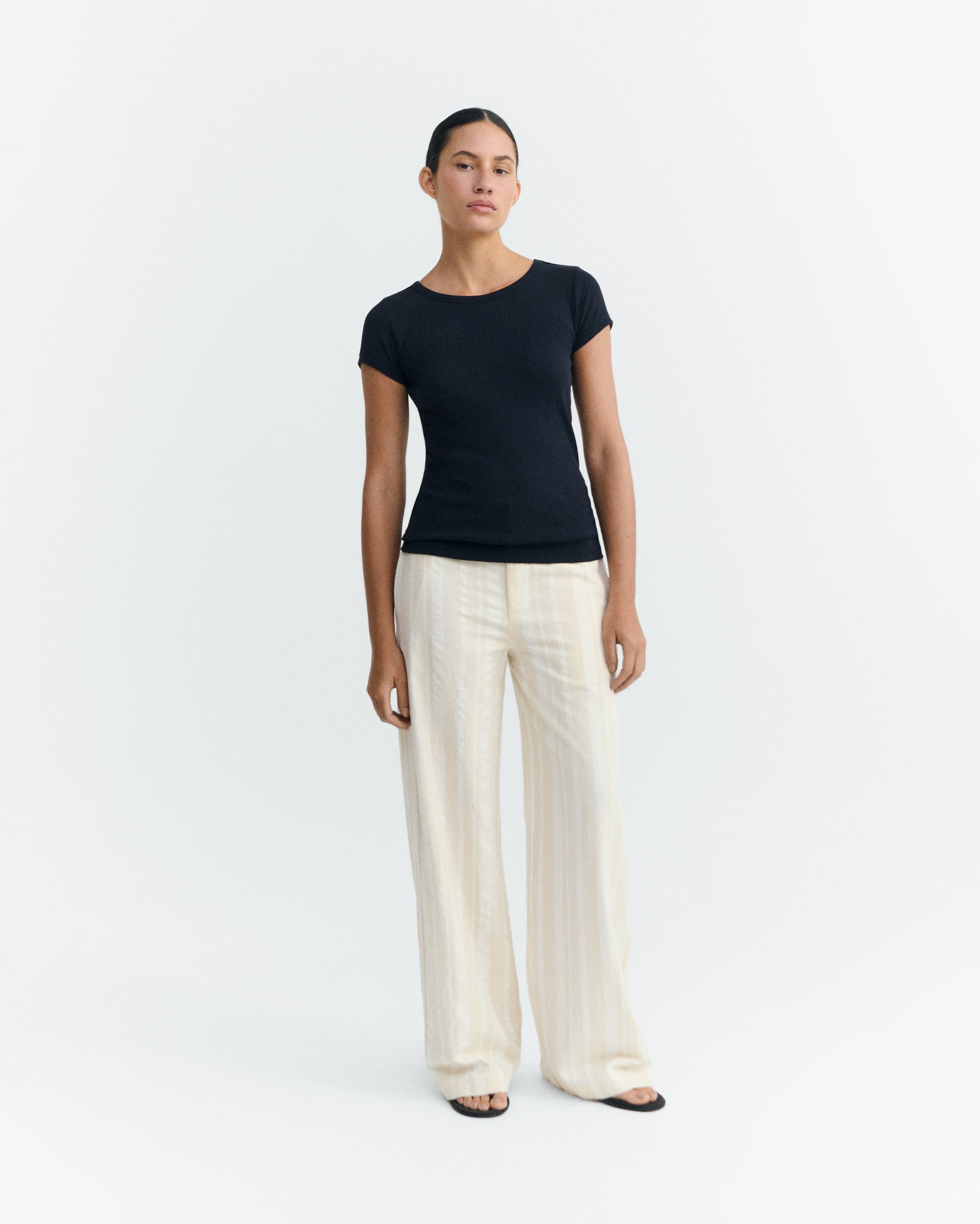 Camiseta slim azul Mirna-R sostenible - 1