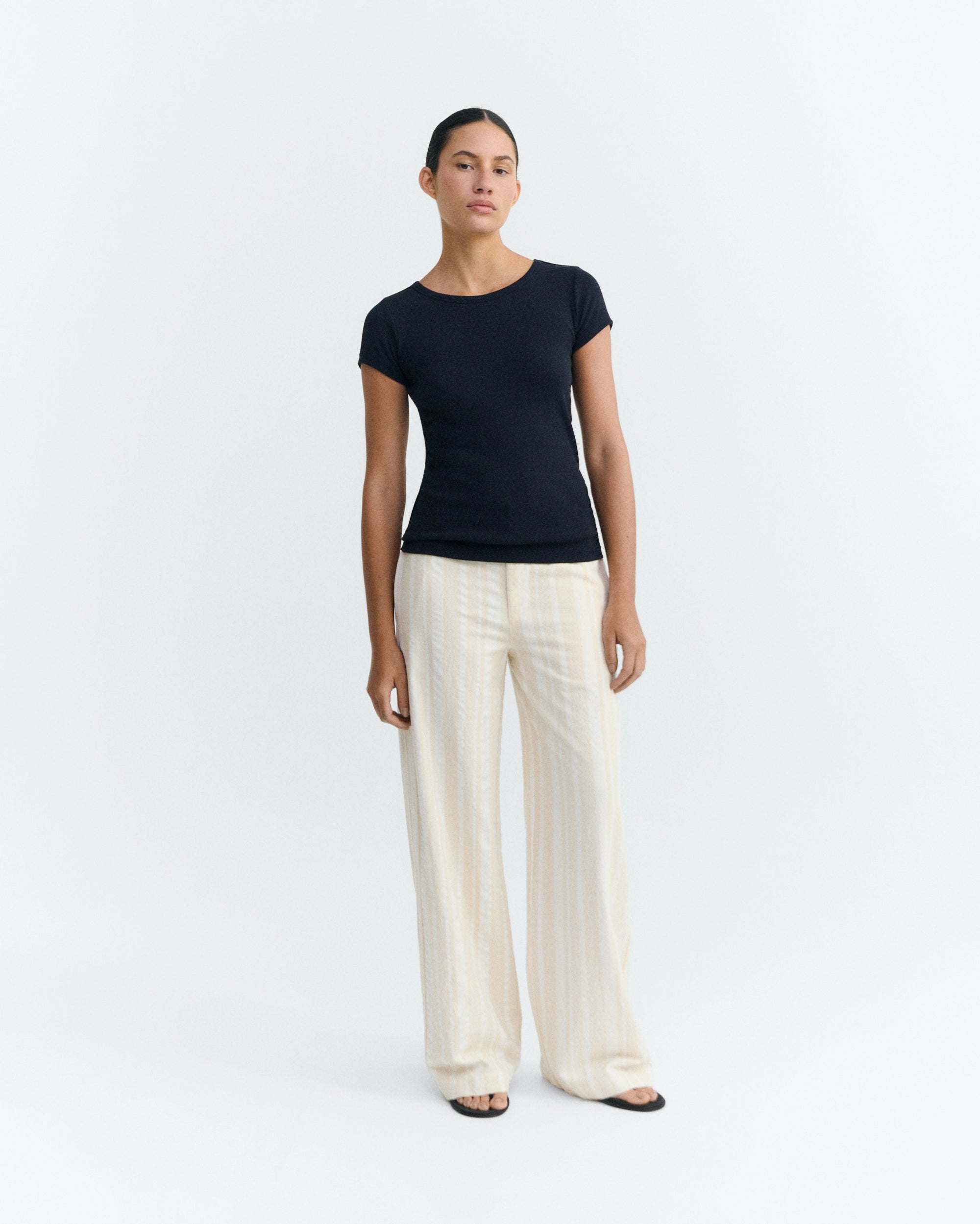 Camiseta slim azul Mirna-R sostenible - 1