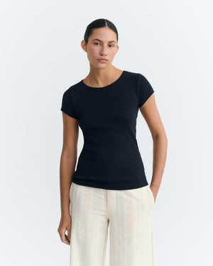 Camiseta slim azul Mirna-R sostenible - 2