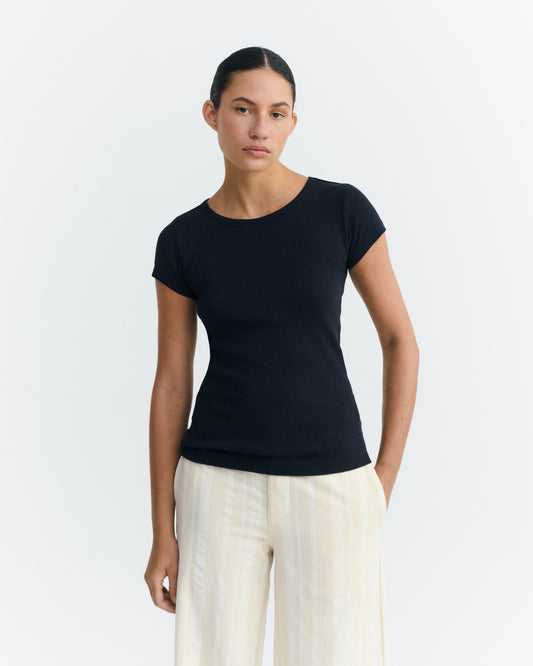 Camiseta slim azul Mirna-R sostenible - 2