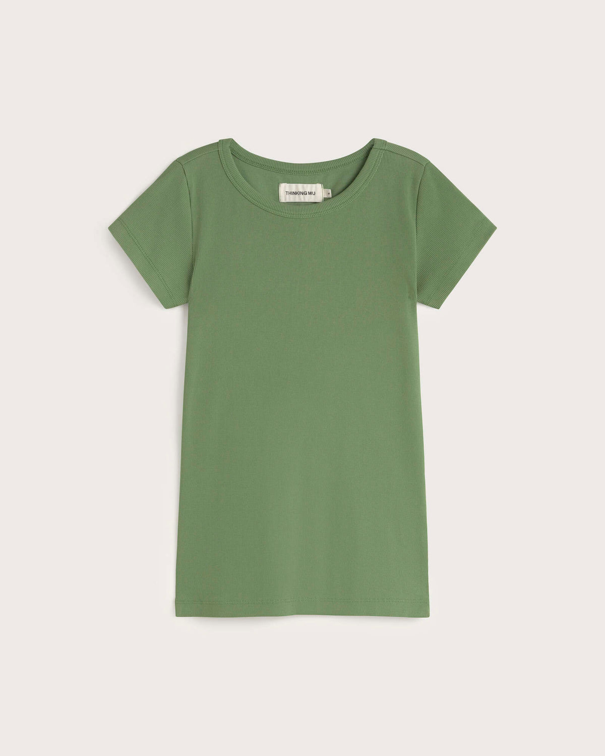 Camiseta slim verde Mirna-R sostenible silueta - 1