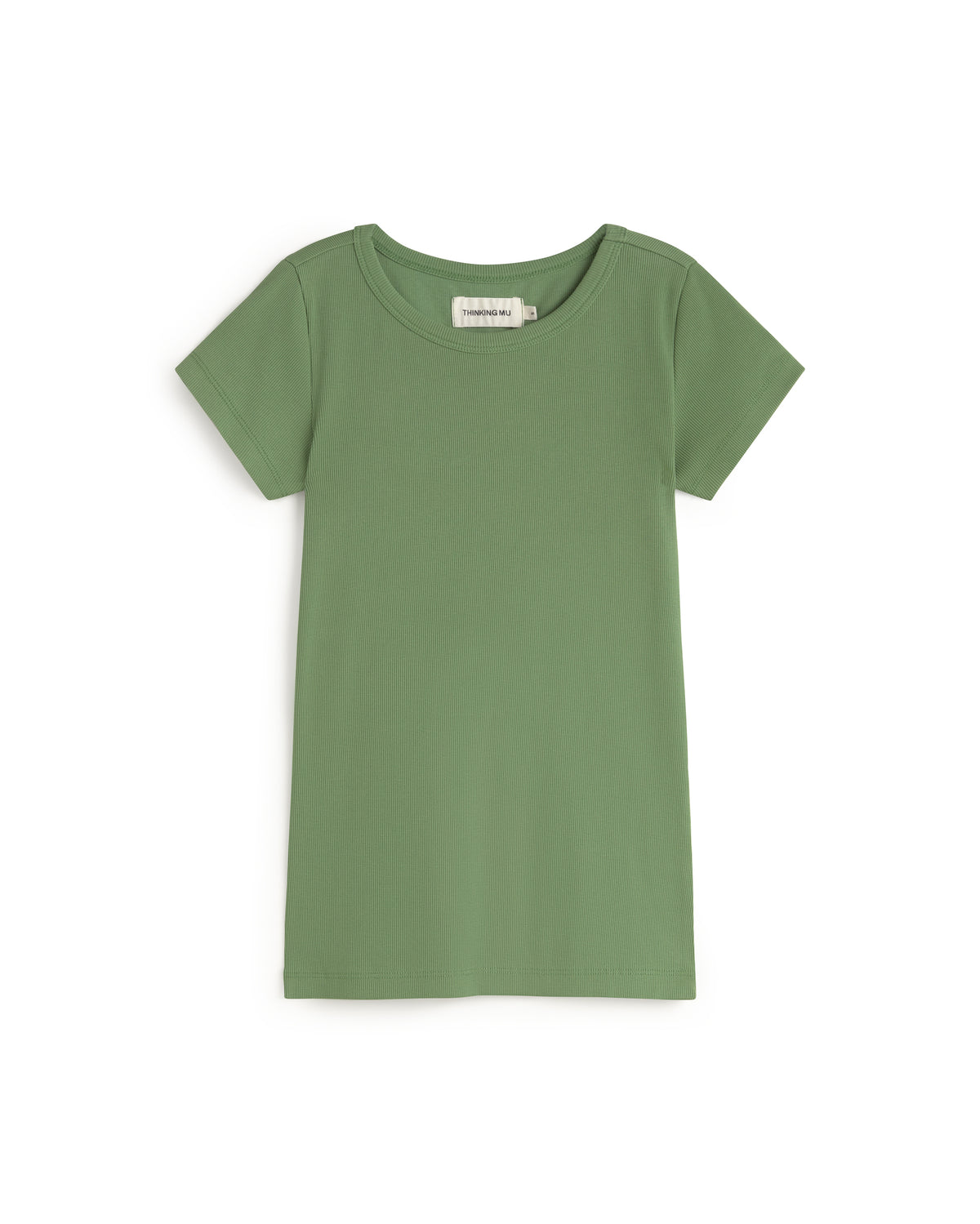 Camiseta slim verde Mirna-R sostenible silueta - 1