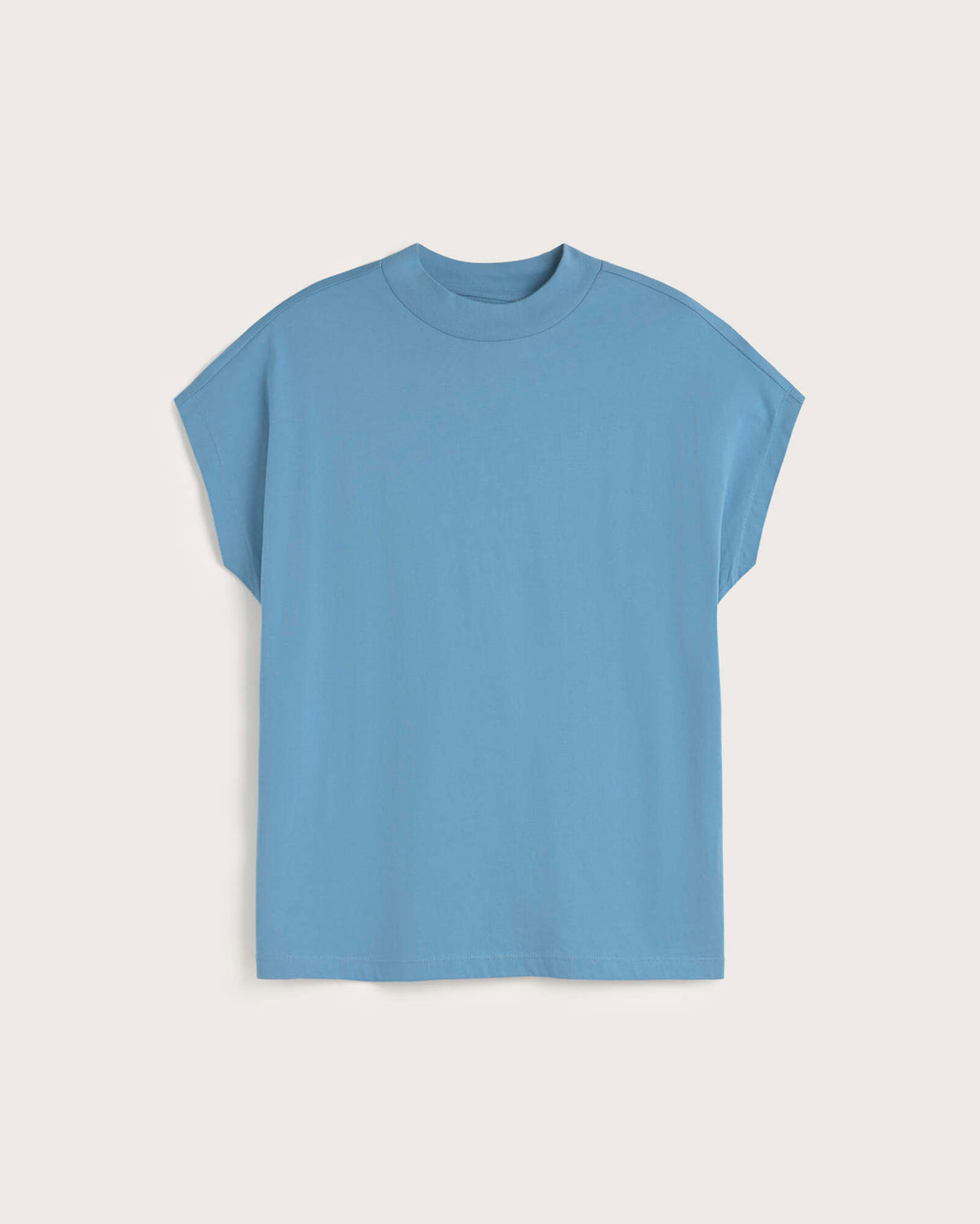 Camiseta básica azul claro Volta sostenible silueta - 1