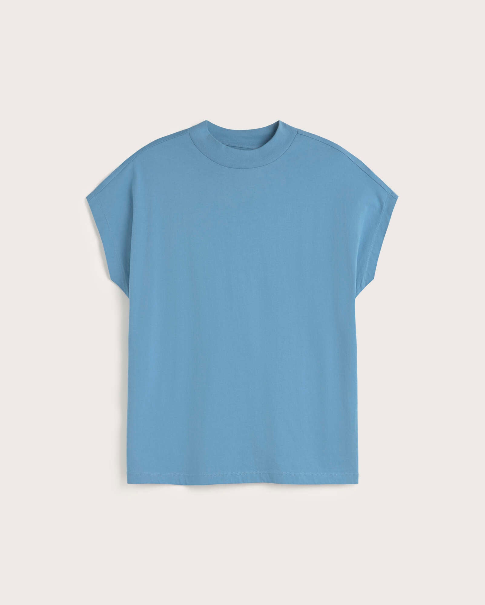 Camiseta básica azul claro Volta sostenible silueta - 1