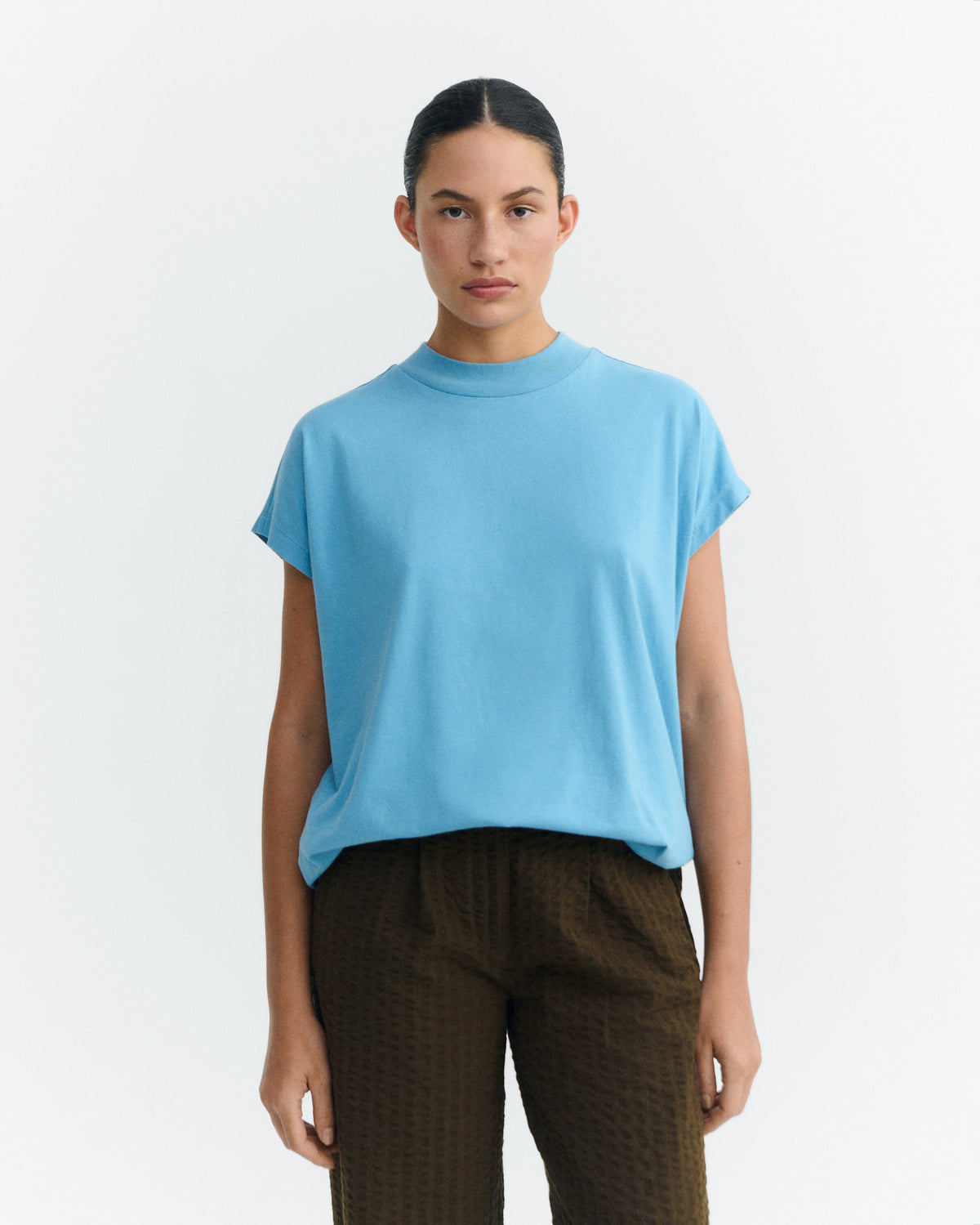 Camiseta básica azul claro Volta sostenible - 2