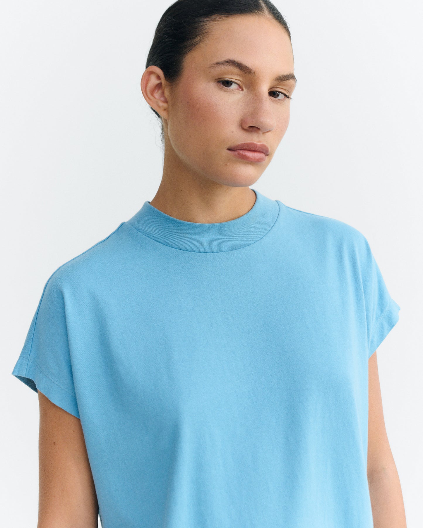 Camiseta básica azul claro Volta sostenible - 3