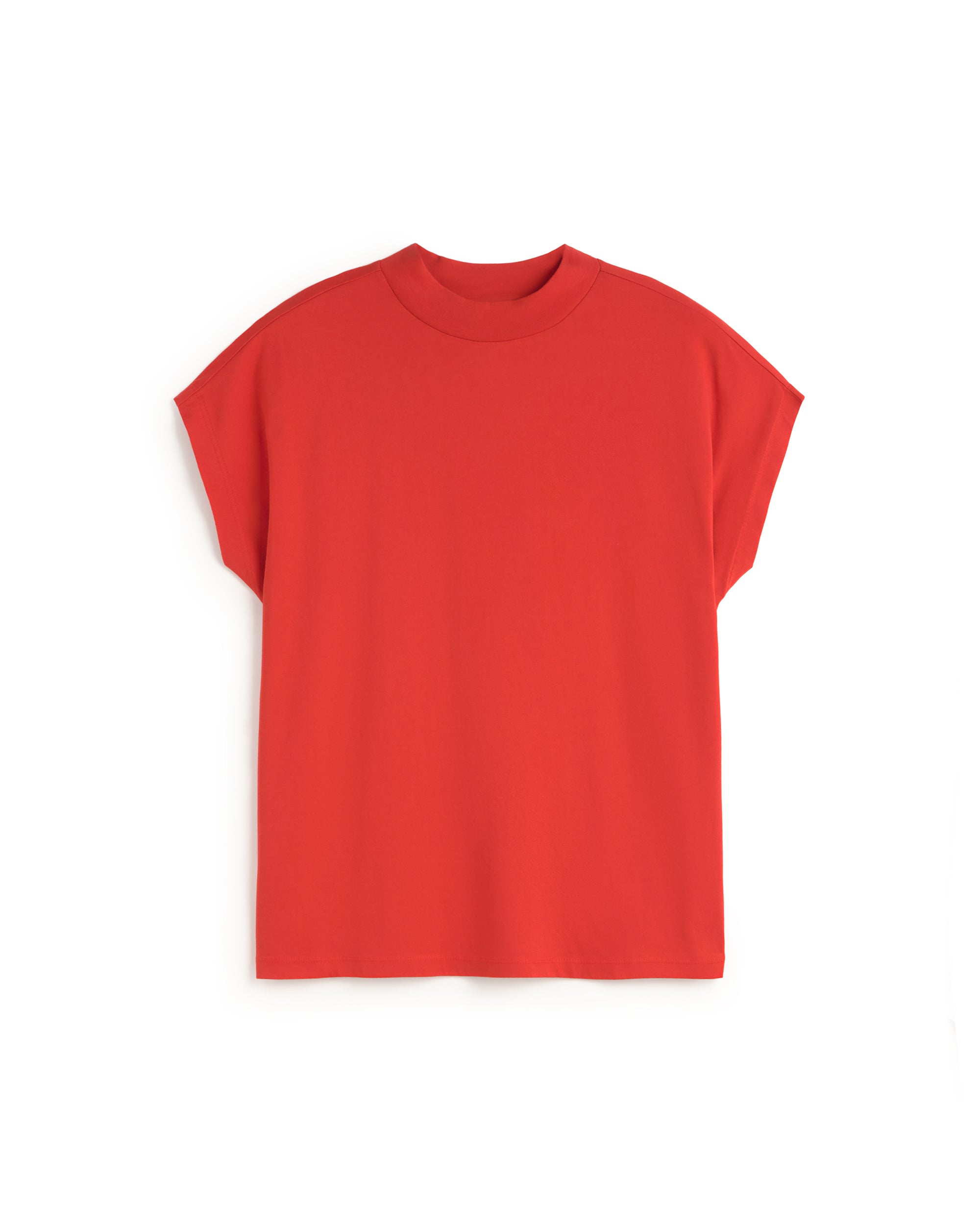 Camiseta básica roja Volta sostenible silueta - 1