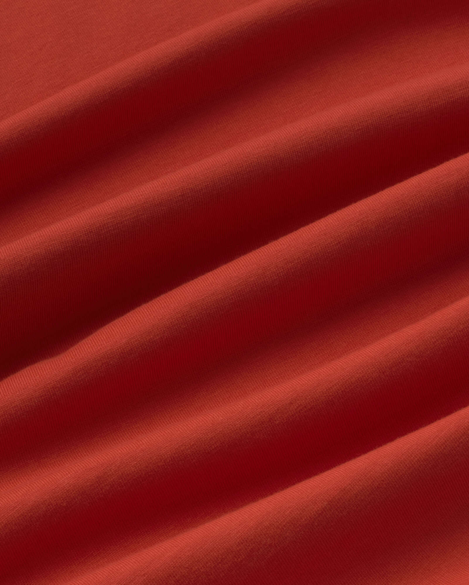 Camiseta básica roja Volta sostenible silueta - 2