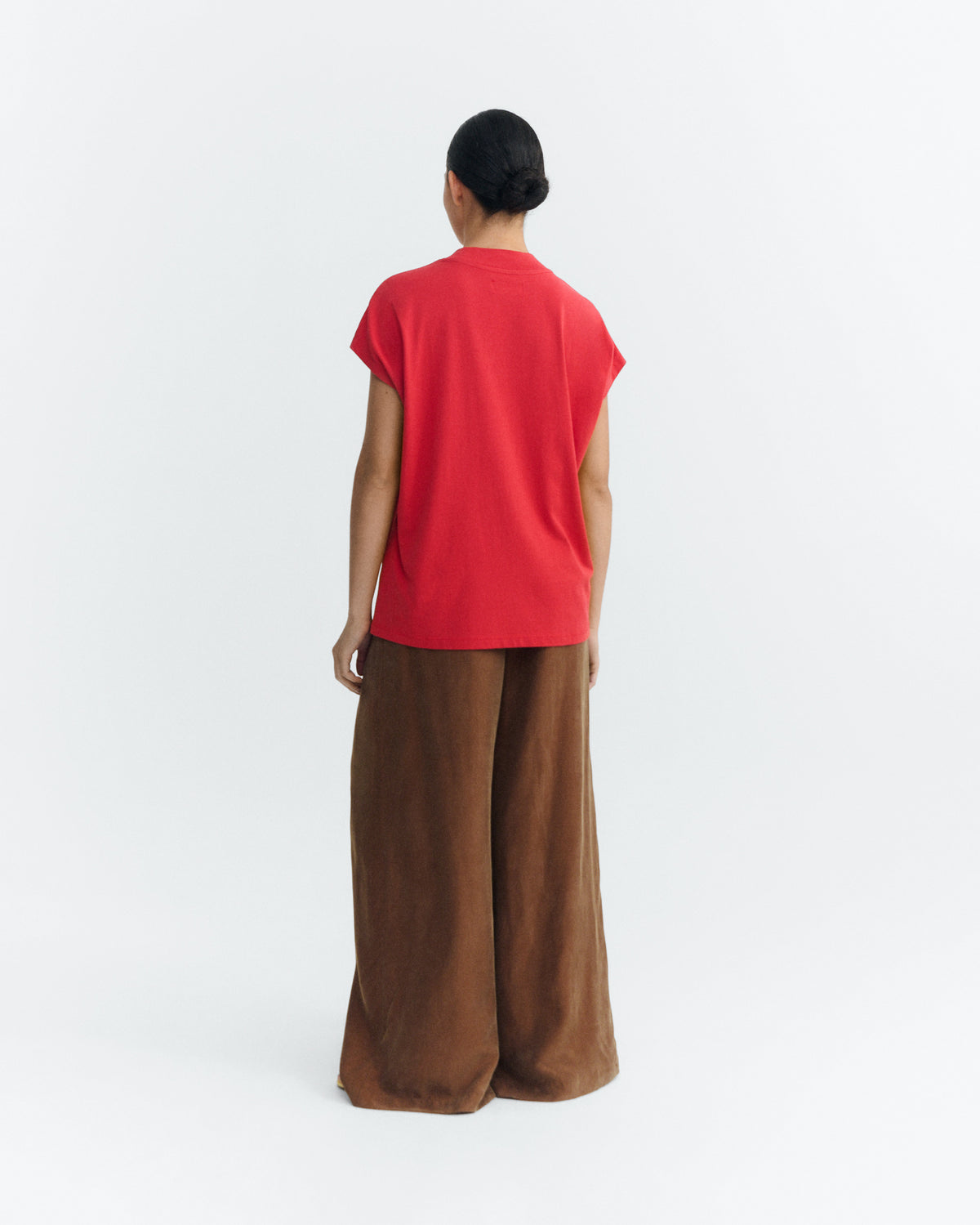 Camiseta básica roja Volta sostenible - 3