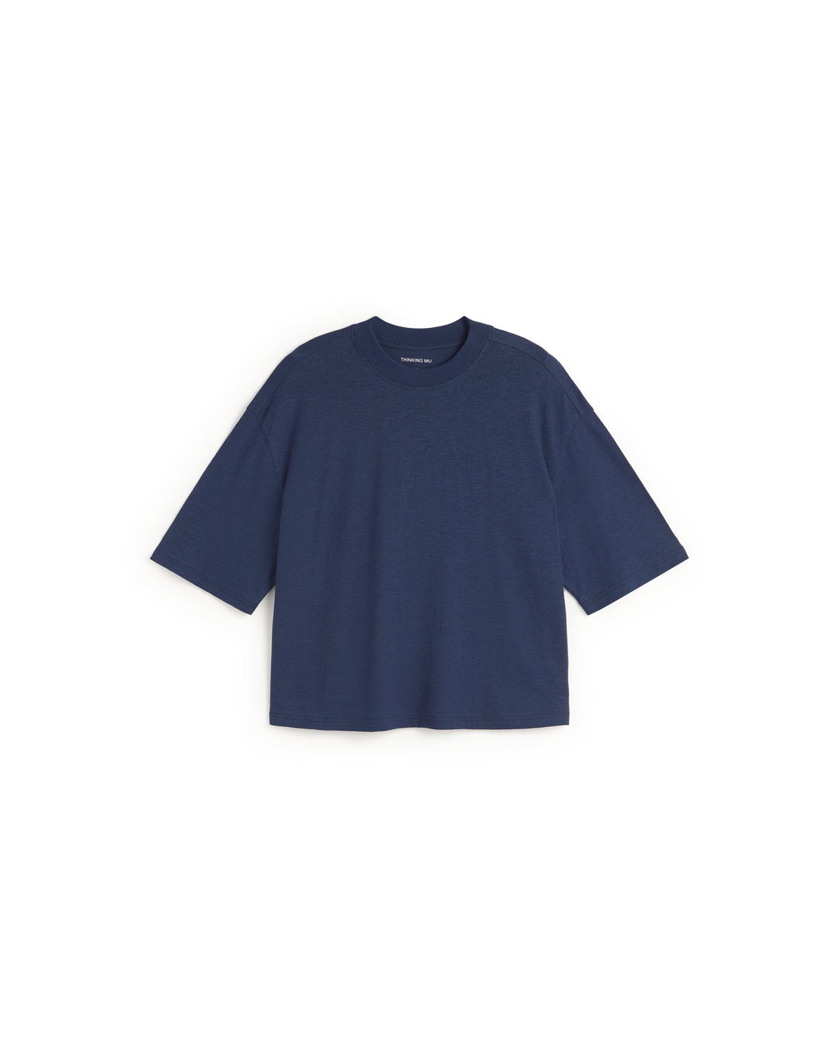 Camiseta oversize navy hemp Lena sostenible silueta - 1