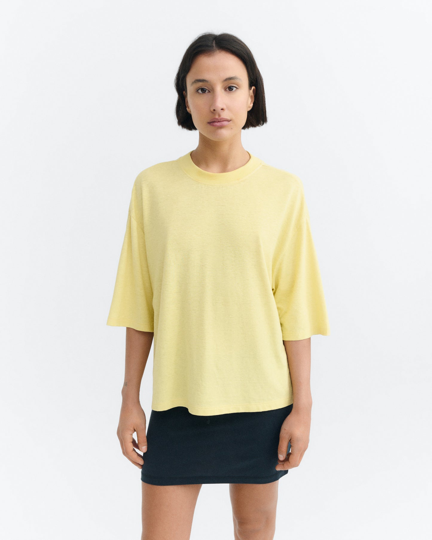 Camiseta oversize amarilla hemp Lena sostenible - 2