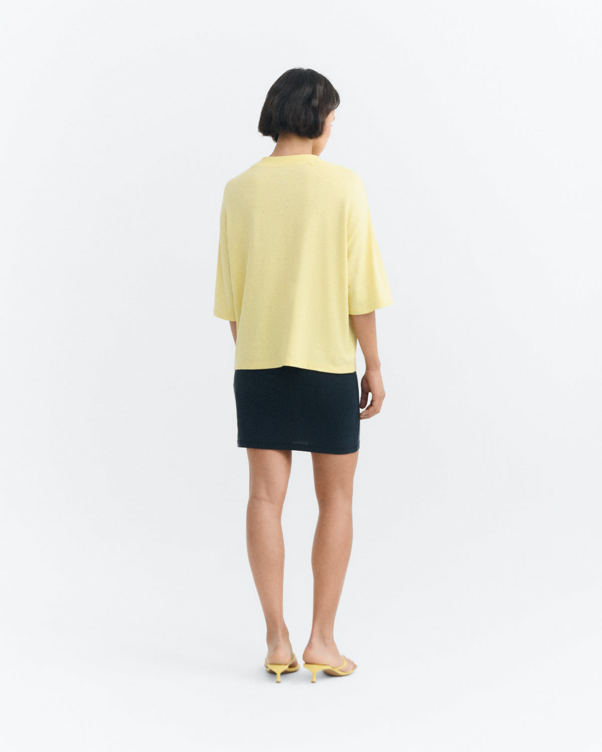 Camiseta oversize amarilla hemp Lena sostenible - 4