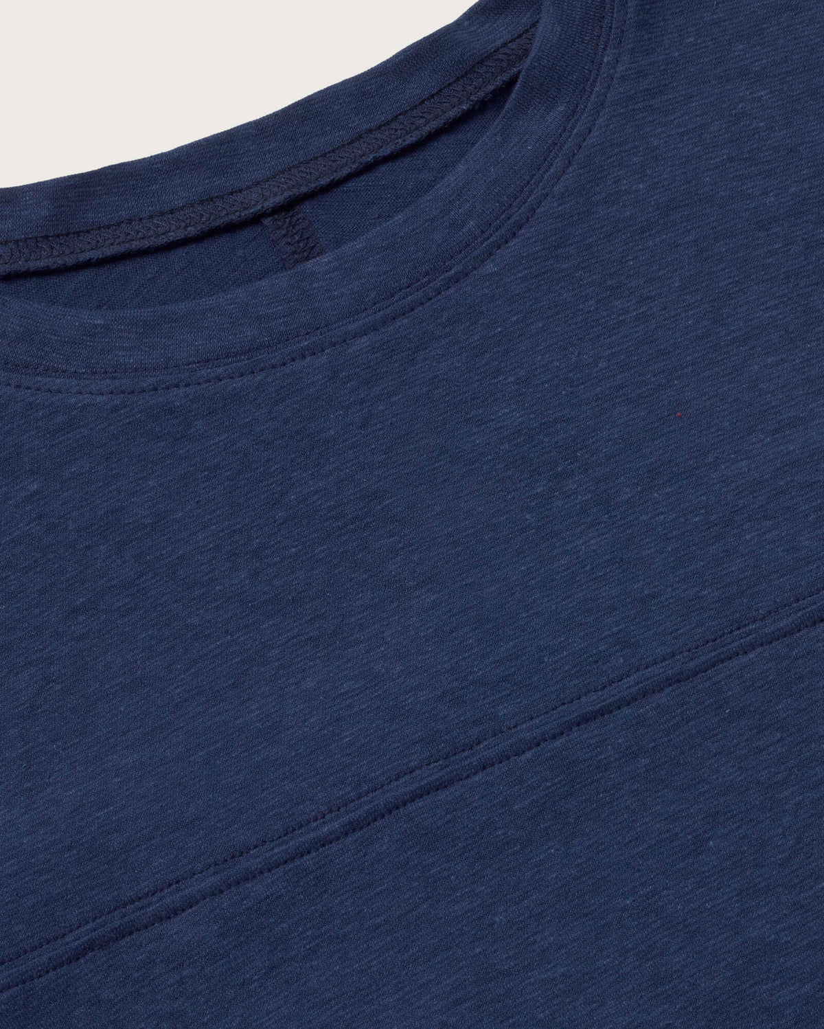 Camiseta oversize azul hemp Bar sostenible silueta - 2