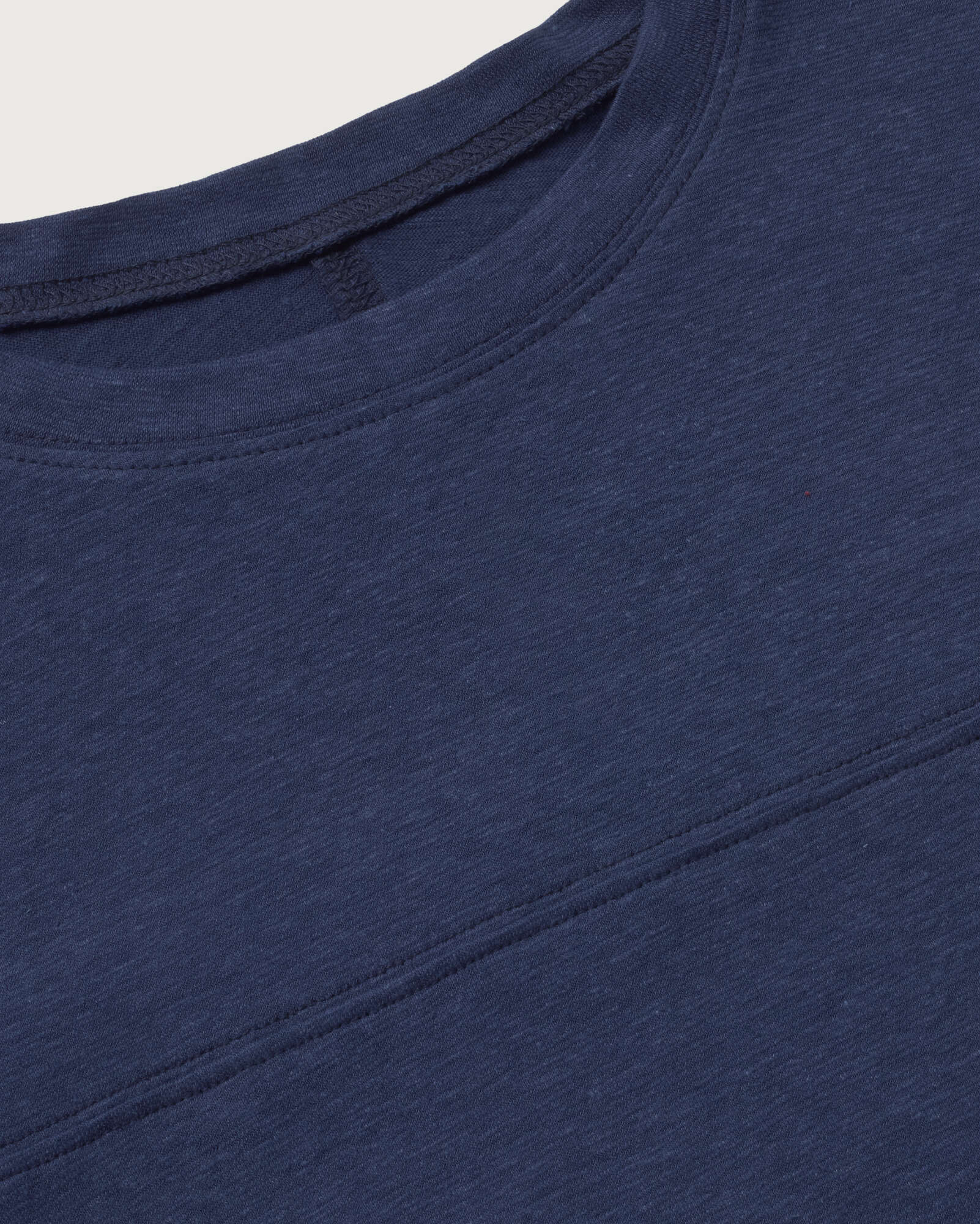 Camiseta oversize azul hemp Bar sostenible silueta - 2